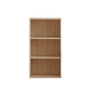 Oak Wood 3 Tier Cube Bookcase - Image 4