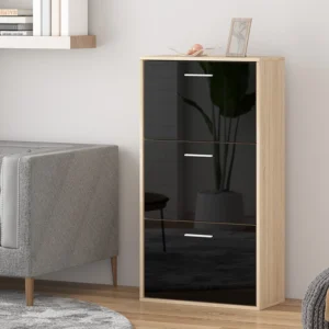 Black Shoe Rack for Hallway and Bedroom