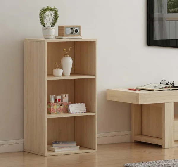 Oak Wood 3 Tier Cube Bookcase Oak Wood 3 Tier Cube Bookcase for Home Storage