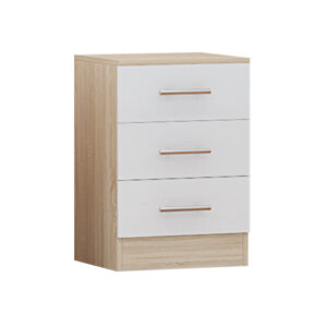 White High Gloss Bedside - Image 2