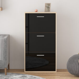 Black Three Piece Bedroom Furniture Set - Chest of Drawers Only - Image 9
