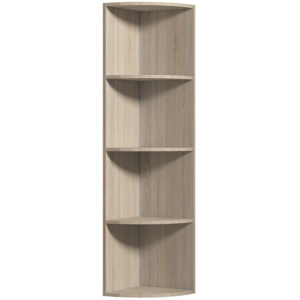 Wooden 4 Tier Corner Bookshelf - Image 2