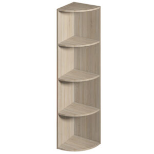 Wooden 4 Tier Corner Bookshelf - Image 4