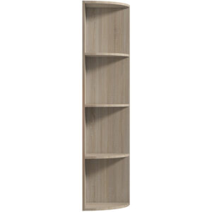 Wooden 4 Tier Corner Bookshelf - Image 6
