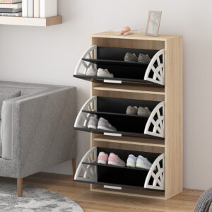 Shoe Rack Black - Image 2