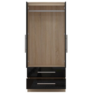 High Gloss Black Trio Bedroom Set - Image 4