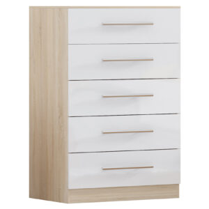 High Gloss White Trio Bedroom Set - Image 12
