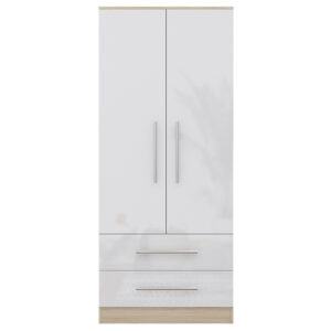 High Gloss White Trio Bedroom Set - Image 7