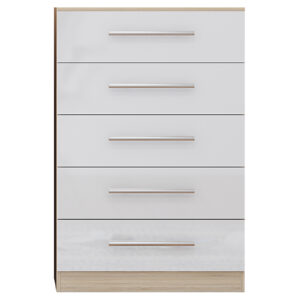 High Gloss White Trio Bedroom Set - Image 10
